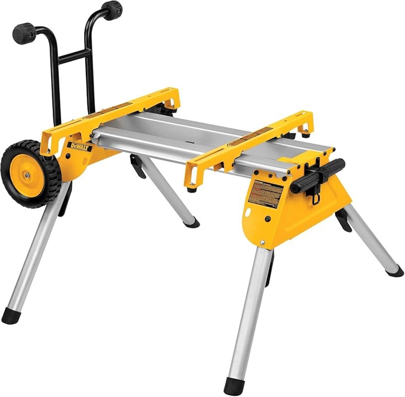 DEWALT Table Saw Stand, Rolling Stand, Collapsible and Portable, Light