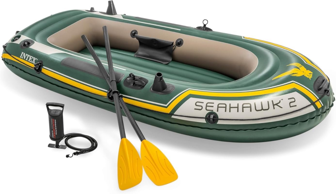 INTEX 68347EP Seahawk 2 Inflatable Boat Set Capacity