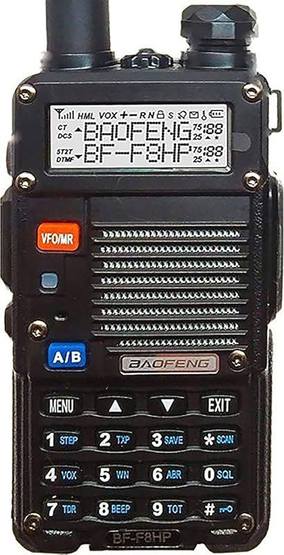 BAOFENG BF-F8HP 8-Watt Dual Band Handheld Two-Way Radio for VHF and UH