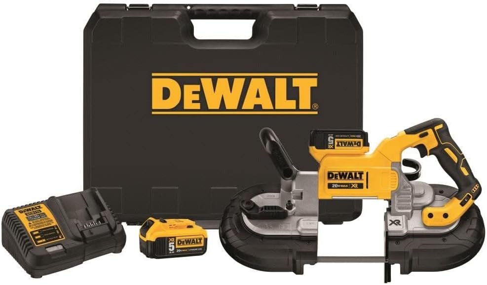 DEWALT 20V Cordless Portable Deep Cut Band Saw Kit for Efficient Metal