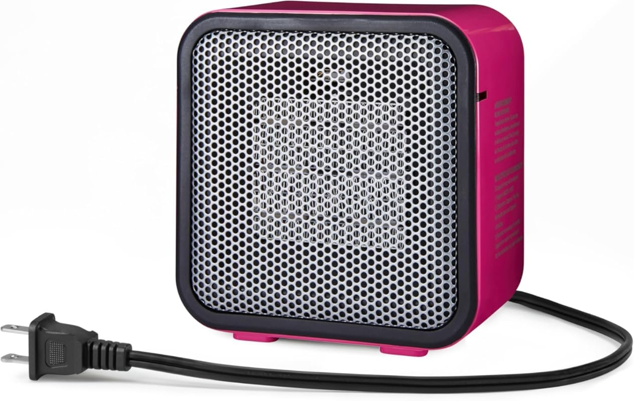 Amazon Basics 500W Mini Ceramic Space Heater: Portable for Office Desk