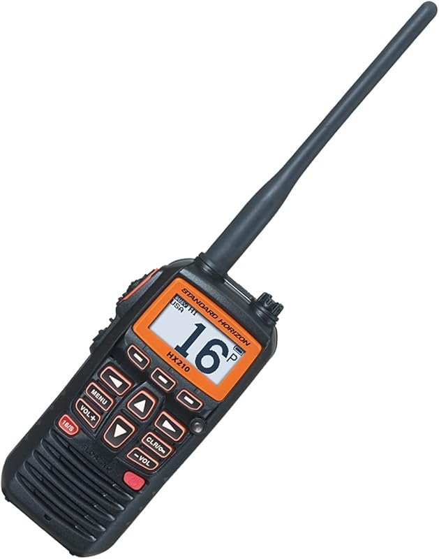Standard Horizon HX210 Handheld Portable Floating Marine VHF Radio wit