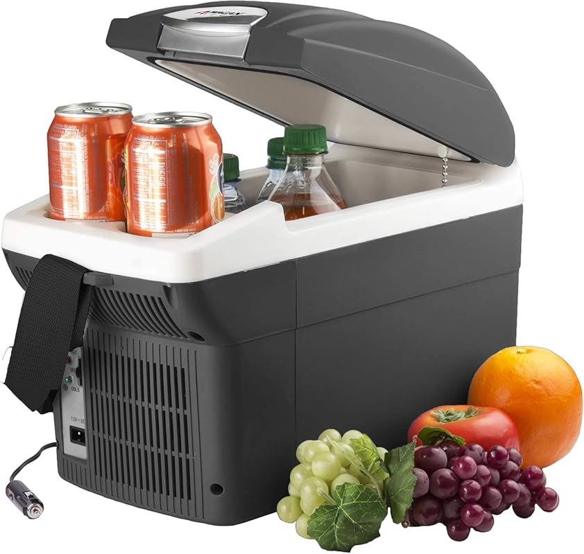 Wagan 6 Quart Portable Car Refrigerator: Thermoelectric Cooler Warmer 