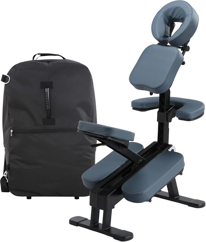 Portable Massage Chair: Ergonomic Design with 2-Inch Foam, Multiple Co