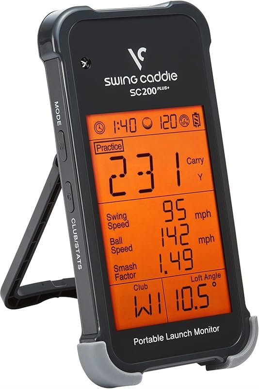Swing Caddie Portable Golf Launch Monitor & Simulator for Home Practic