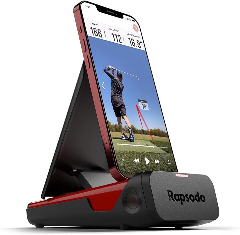 Rapsodo Mobile Launch Monitor: Portable Golf Tracker with GPS, Accurat