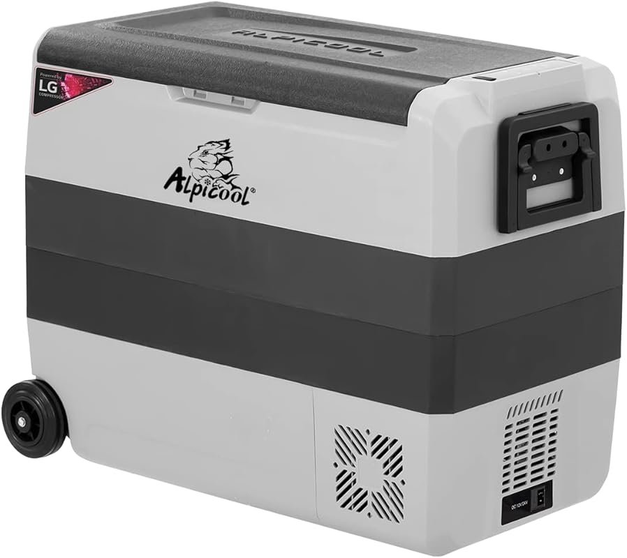Alpicool LGT60 63 Quart Dual Zone Portable 12V Refrigerator for Car an