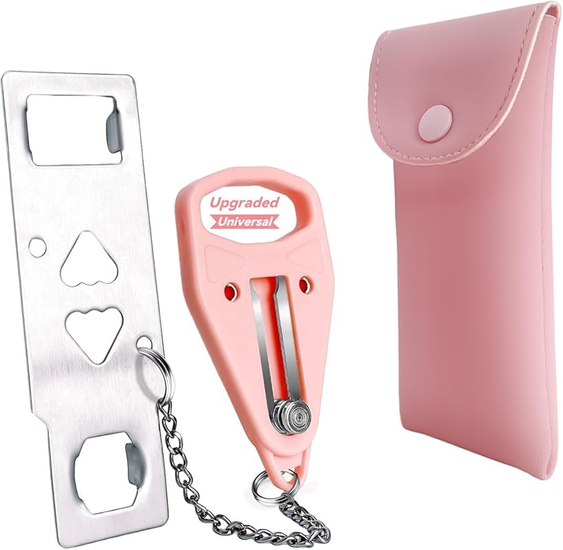 Portable Door Lock for Home Security, Travel, Hotel, Apartment, and Co