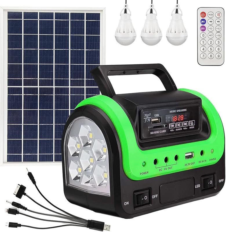 Portable Solar Generator with Panel and Power Station for RV Emergency