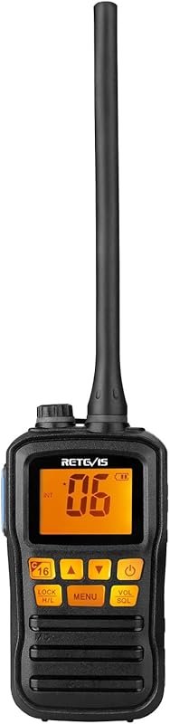 Retevis RM01 Handheld Portable Floating Marine VHF Radio, IP67 Waterpr