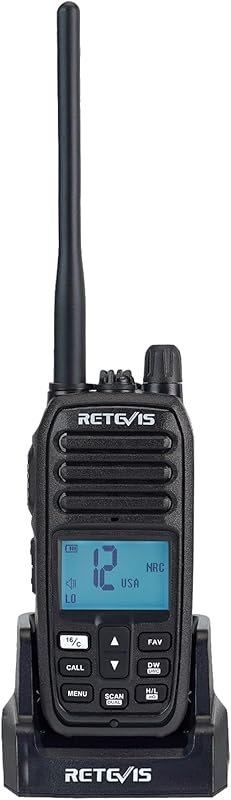 Retevis RM21 Handheld Floating Marine VHF Radio, IP67 Waterproof, NOAA