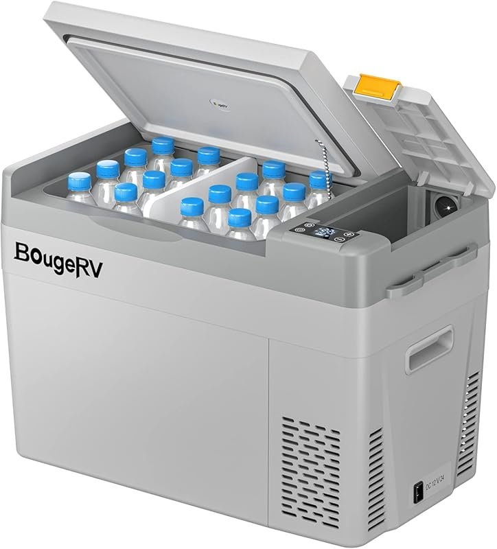 BougeRV CRPRO 30 Quart Portable Compressor Fridge Freezer, 12V DC/AC, 