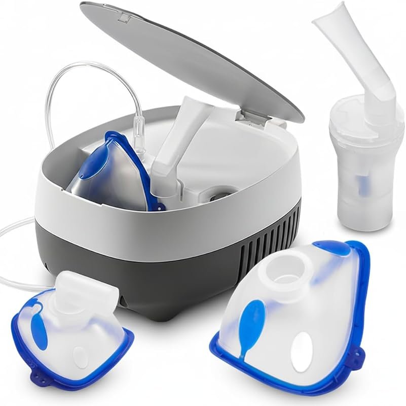 Portable Nebulizer for Albuterol, Low Noise Compressor, Fine Mist, Sof