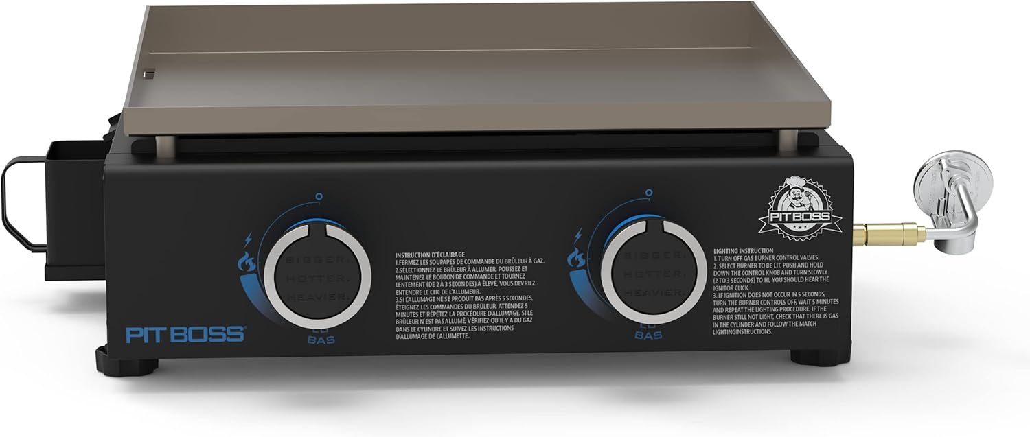 Pit Boss 10960 2-Burner Tabletop Griddle, Black