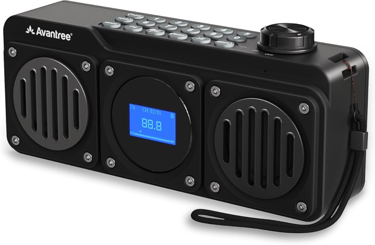 Avantree Boombyte Portable Digital FM Radio: Bluetooth Speaker and Sup