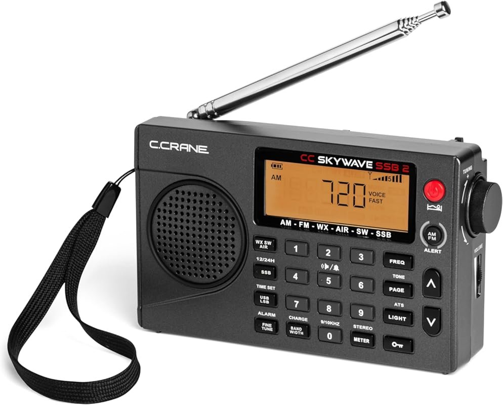 C. Crane CC Skywave SSB 2 Portable Shortwave Radio: AM/FM, NOAA, VHF A