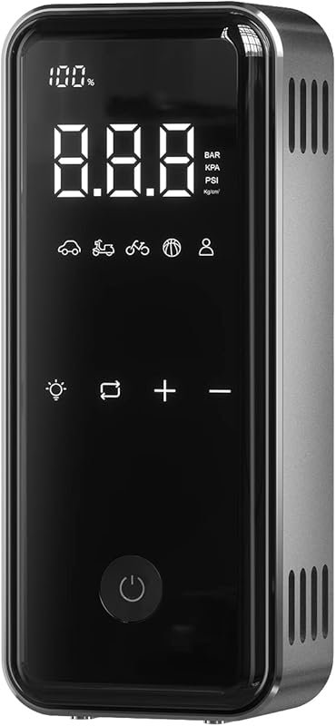 Portable Cordless Air Compressor, Electric Tire Inflator with Long-Las