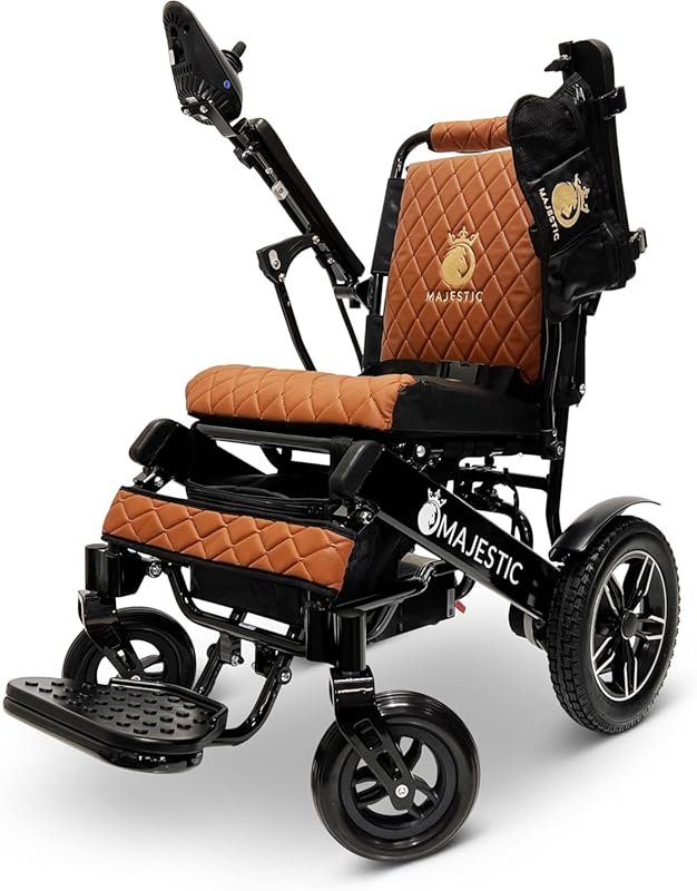 Lightweight Electric Wheelchair for Adults, 330 lbs Capacity, 20