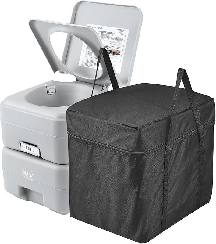 Best RV and Camping Toilet – 5.3 Gallon Waste Tank with Push-Button Fl