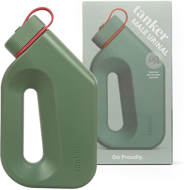Spill-Proof Portable Urinal for Men – Perfect for Camping, Travel, Nig