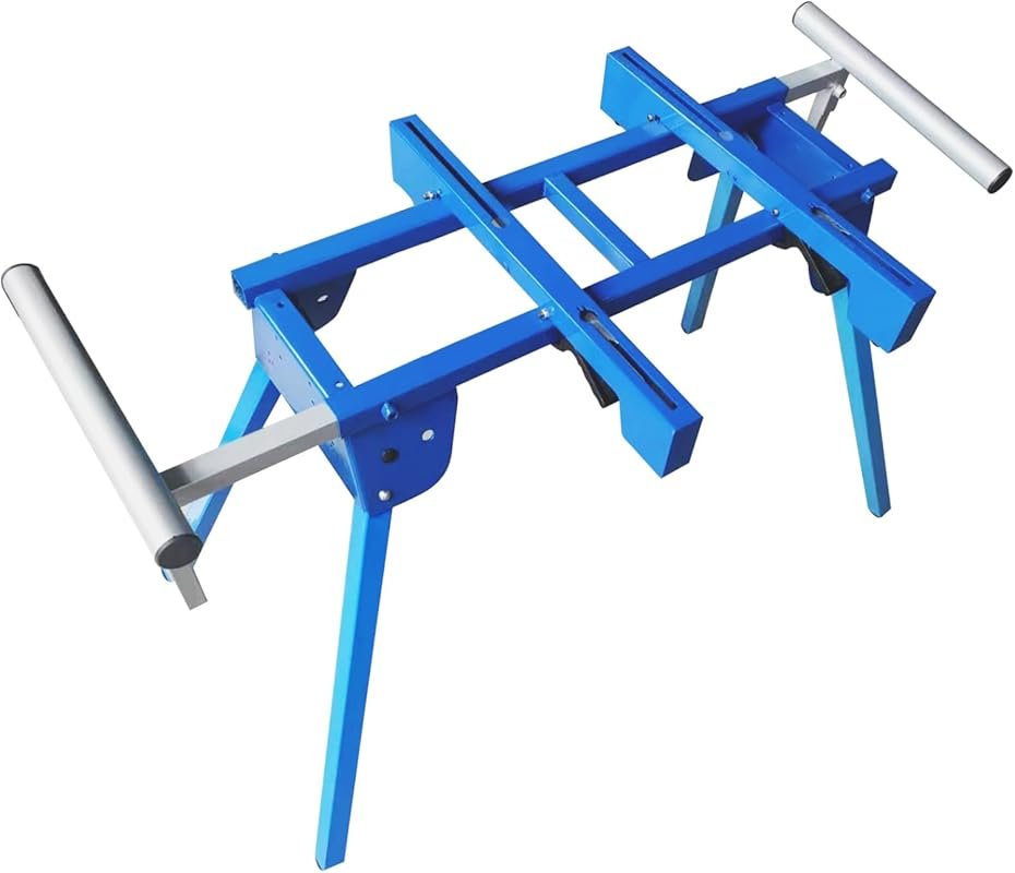 Heavy Duty Steel Portable Miter Saw Stand. Universal Workstation for M