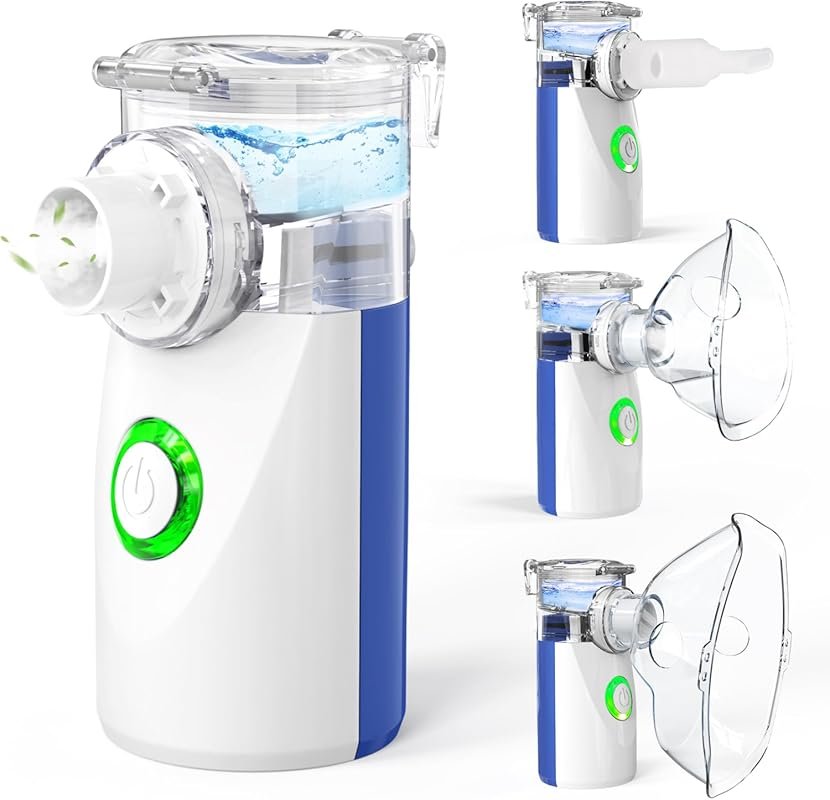 Best Rechargeable Portable Nebulizer for Adults & Kids: Quiet with 2 A