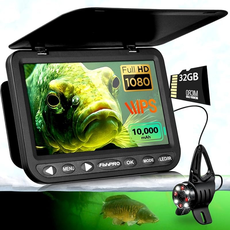 FishPRO Portable HD 1080P Underwater Camera Fish Finder with 7-inch IP