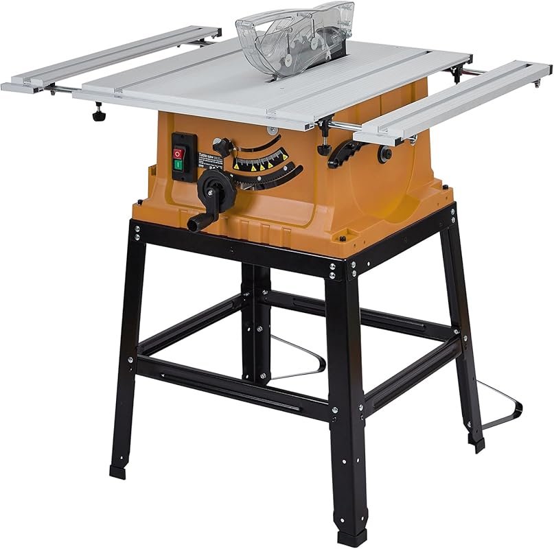10-Inch Multifunctional Table Saw with Stand and Bevel Cutting for Pre