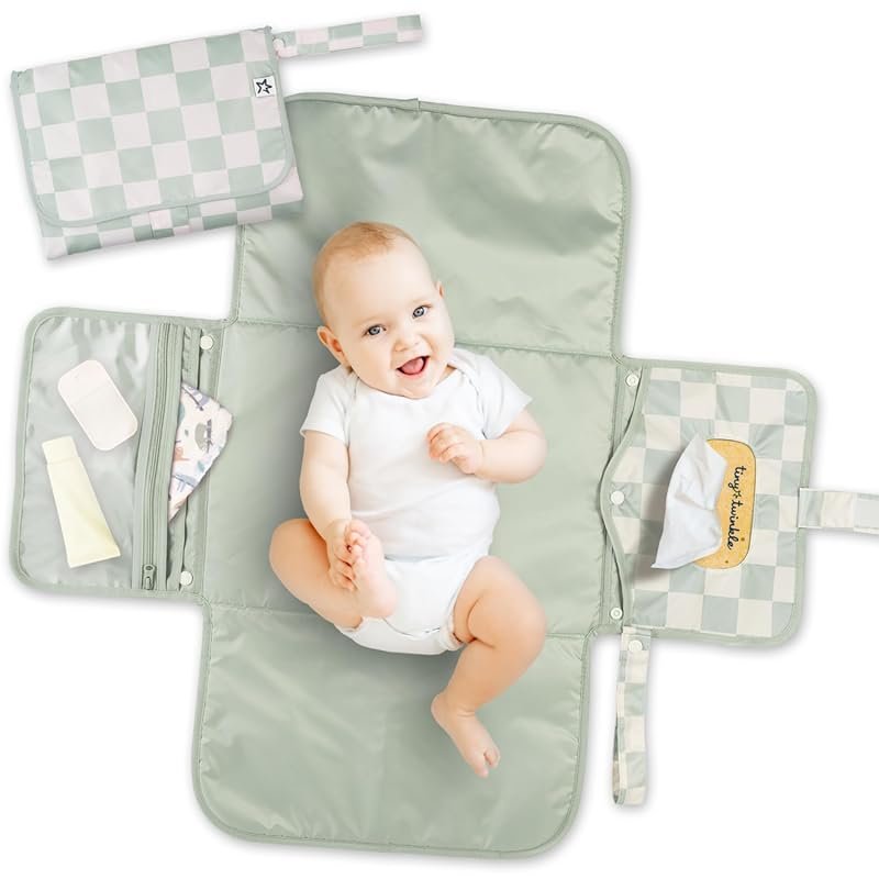 Portable Diaper Changing Pad: Waterproof, Wipeable, Compact for Travel