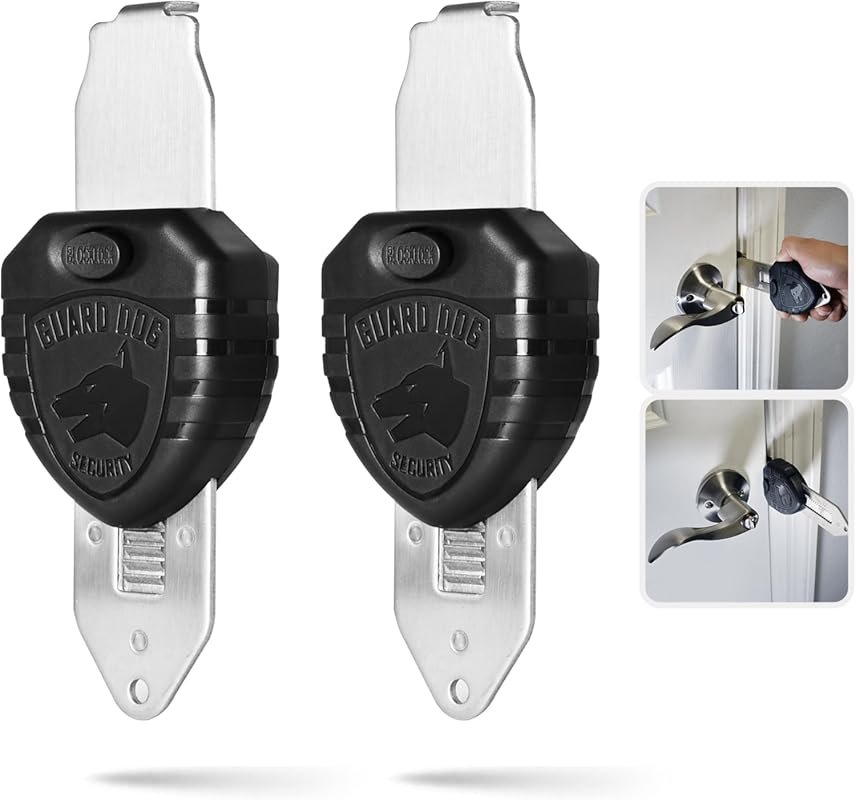 Guard Dog Security Blocklock Portable Door Lock, Hotel Door Locks for 