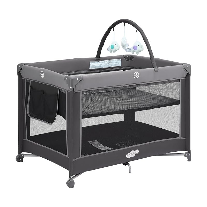 Pamo Babe Portable Crib: A Foldable Playard for Easy Use by Grandparen