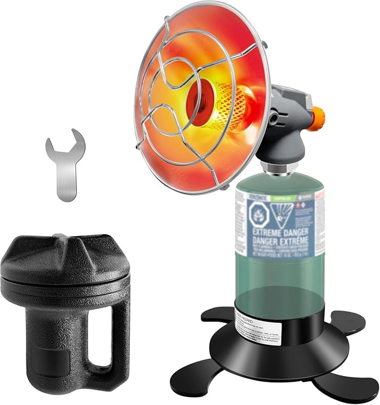 Portable Propane Camping Heater, 8500BTU with Reinforced Base and Tank