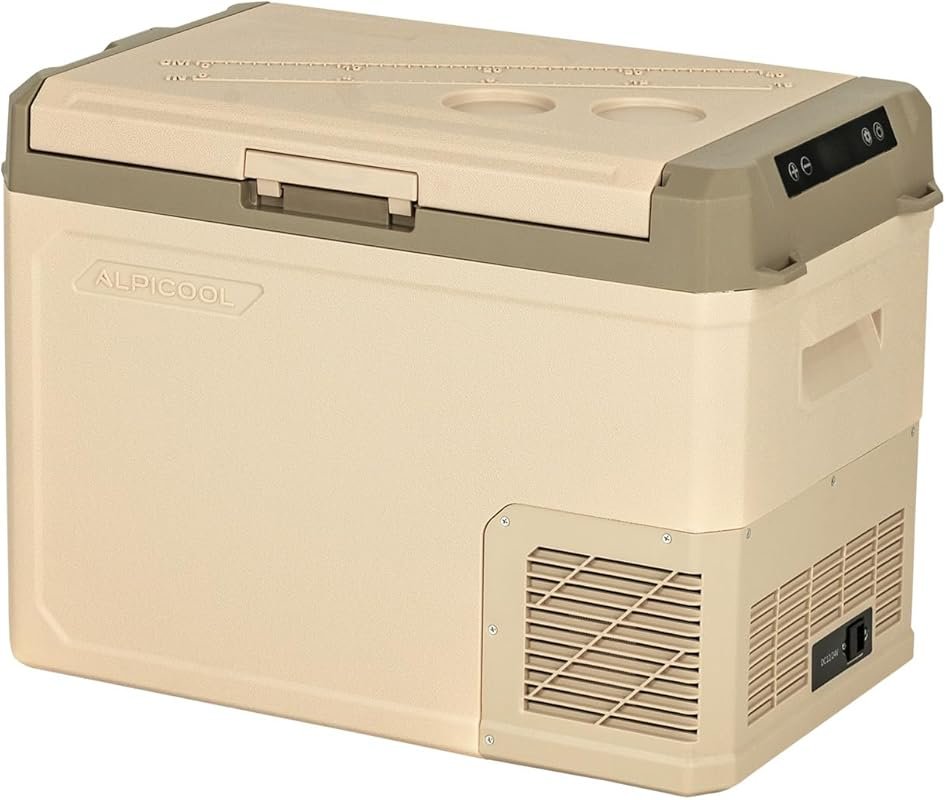 Alpicool GE40 Portable Car Fridge Freezer, 39 Quart, 12V DC/AC, Fast C