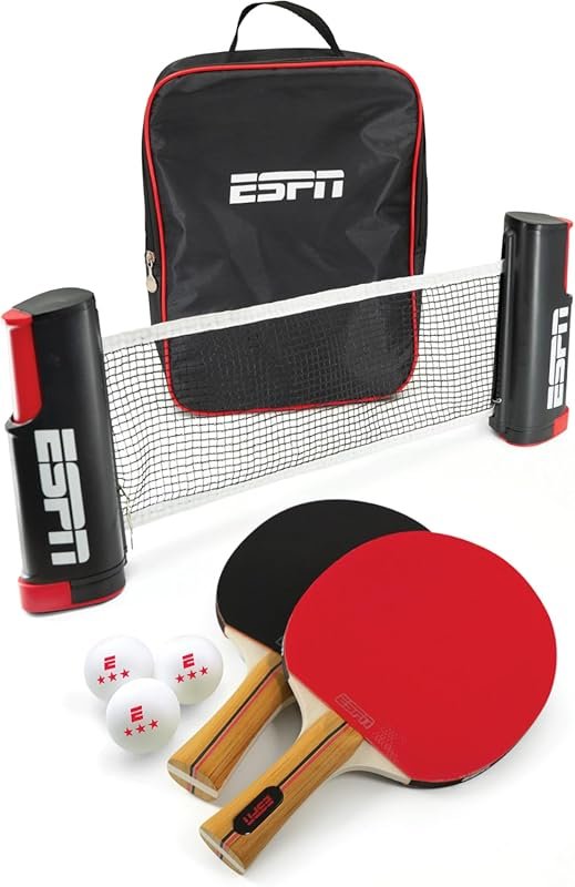 Complete Ping Pong Set with Paddles, Balls, and Travel Case for Family