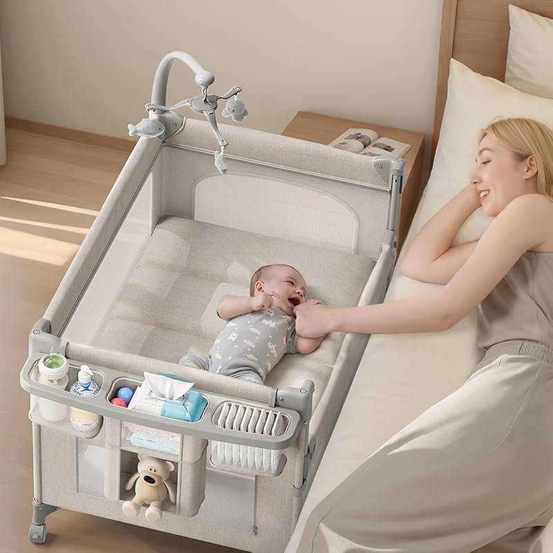 Versatile Portable Crib and Bassinet: Easy to Fold and Carry Pack and