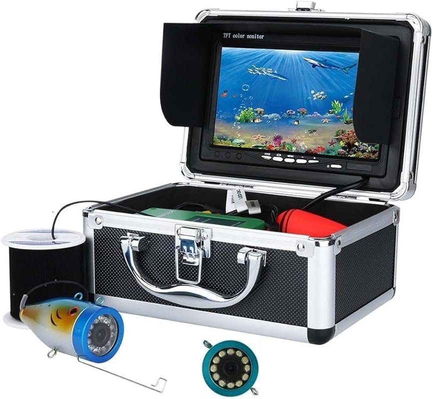Portable HD Underwater Fishing Camera Fish Finder with 7-inch Monitor 