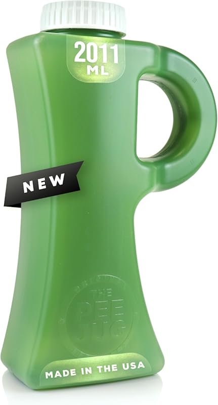 Large 2011mL Spill-Proof Portable Urinal for Men – Ideal for Outdoor,