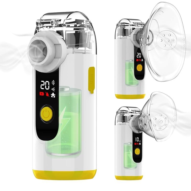 Best Hand-held Portable Rechargeable Nebulizer with Self-Clean Mode fo