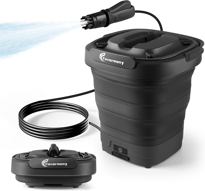 Foldable Electric Pressure Washer with 3.2-Gallon Tank, 290 PSI, 10FT