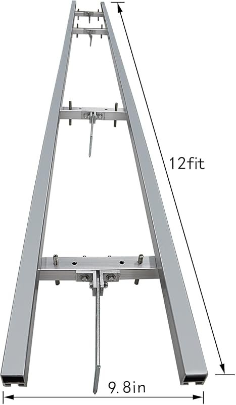 Portable Chainsaw Mill with 36 Inch Capacity and 12 Foot Rail Mill Gui