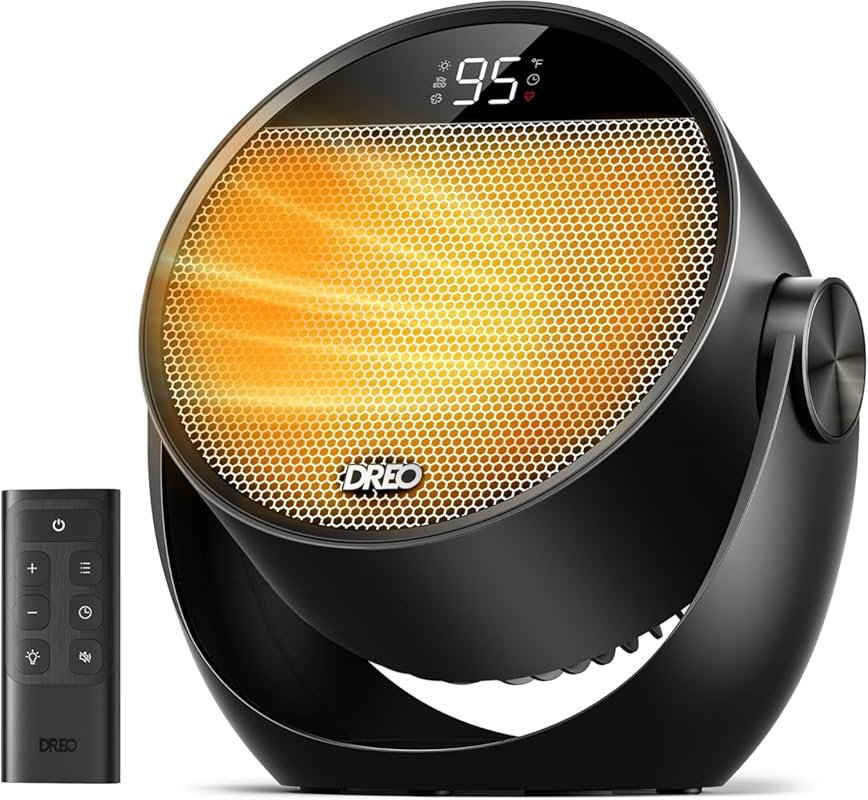 Dreo 1500W Portable Electric Space Heater: Quiet, with Thermostat and 