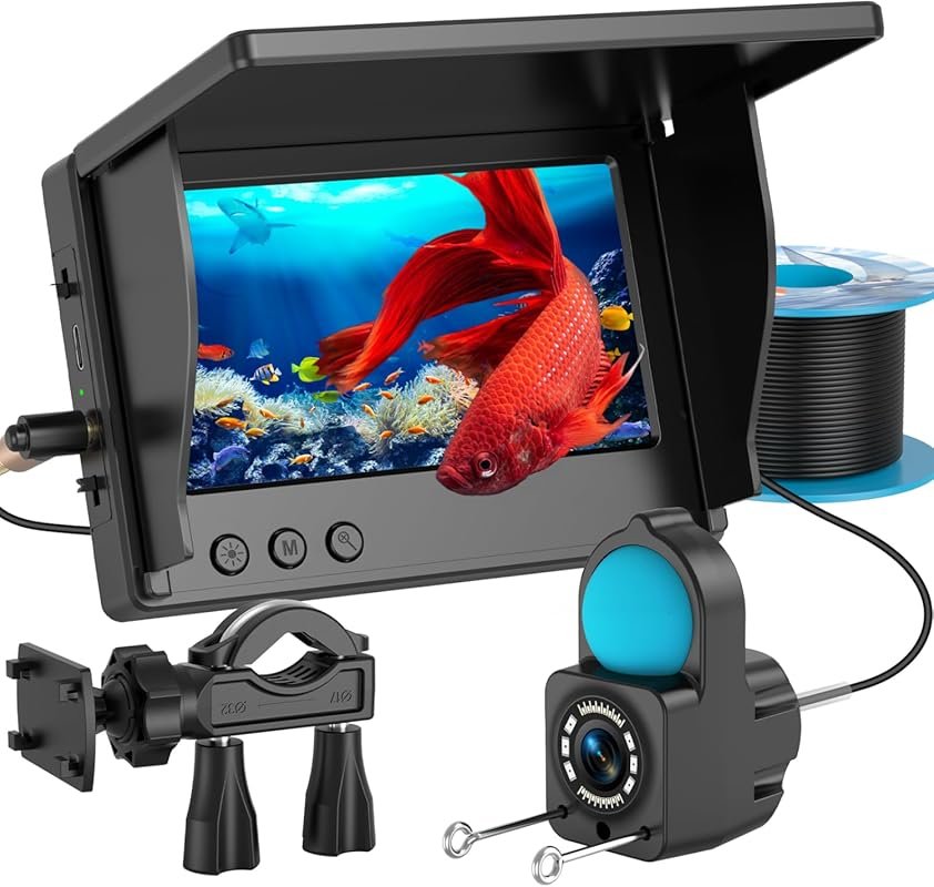 Portable HD Underwater Fishing Camera for Kayak with 4.3-inch Display 