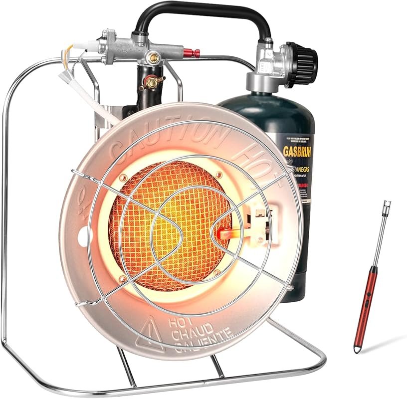 Outdoor Multi-Use Portable Propane Patio Heater/Cooker, 18,000 BTU inc