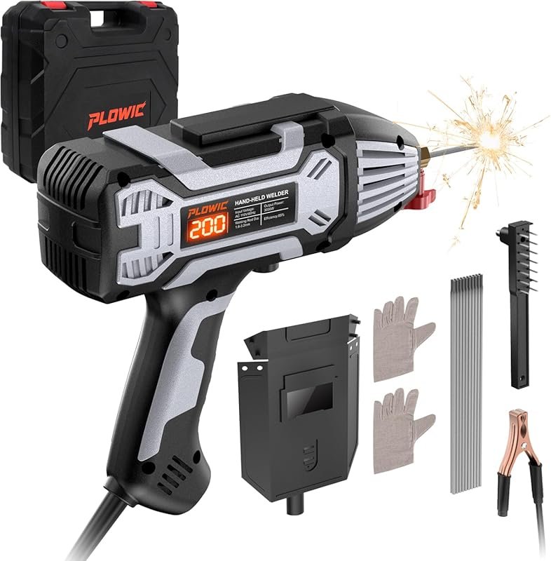Portable Handheld 110V 200A ARC Welder: IGBT, Digital Display, 6-Level