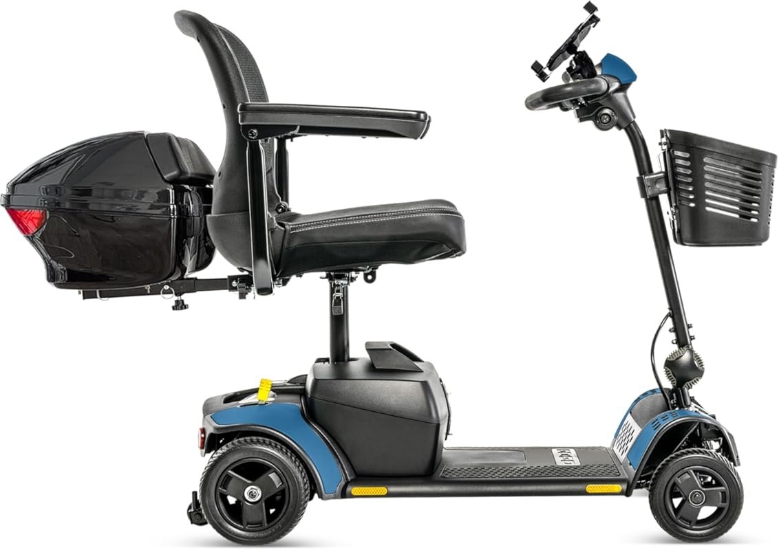 Pride Go Go Elite Traveller 2 Portable Mobility Scooter with EZ-Turn F