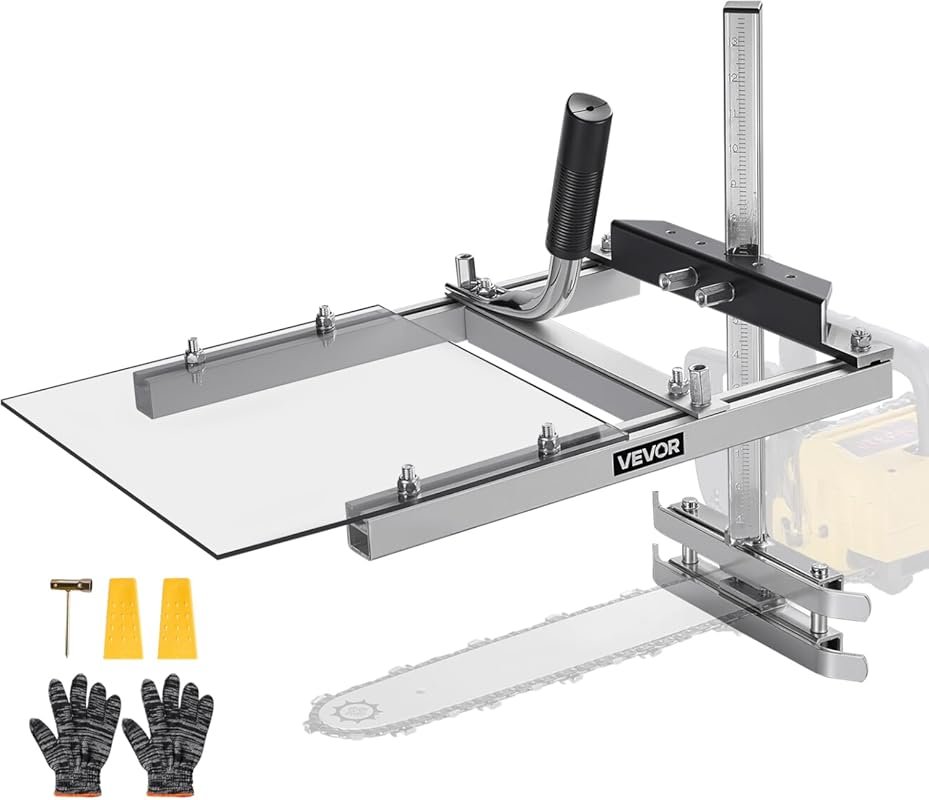 VEVOR Portable Chainsaw Mill with Shield, 16-20 Inch Bar, 0.2-11.81 In