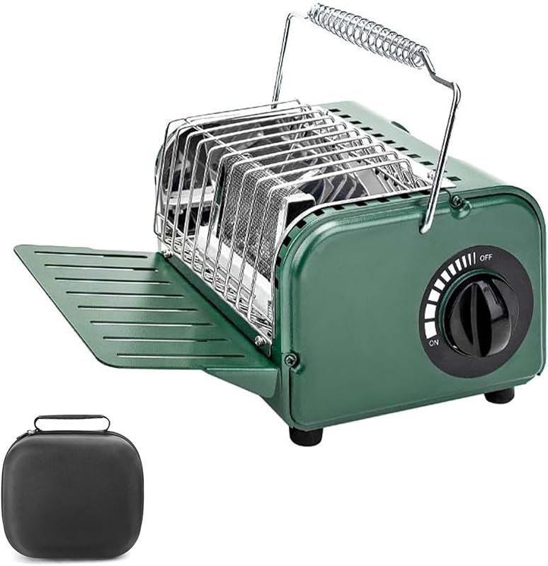 Portable 1200W Heater and Stove for Outdoor Camping Tents, with Adjust