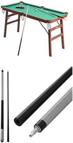 VEVOR Folding Pool Table with Pool Cue, 4.5 ft Portable Billiards Tabl