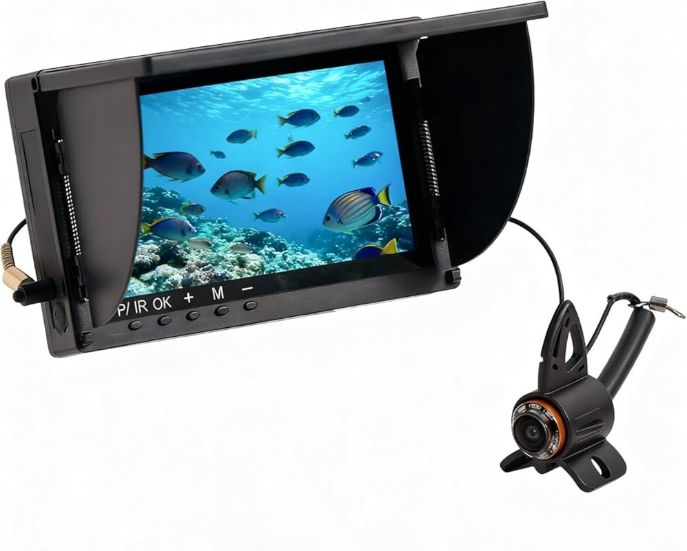 Portable HD Underwater Fishing Camera and Fish Finder with 6-inch Moni