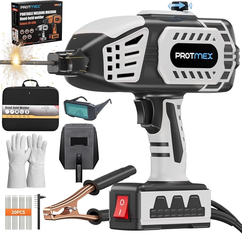 Portable Handheld 110V ARC Welding Machine: IGBT Inverter, 5 Adjustabl